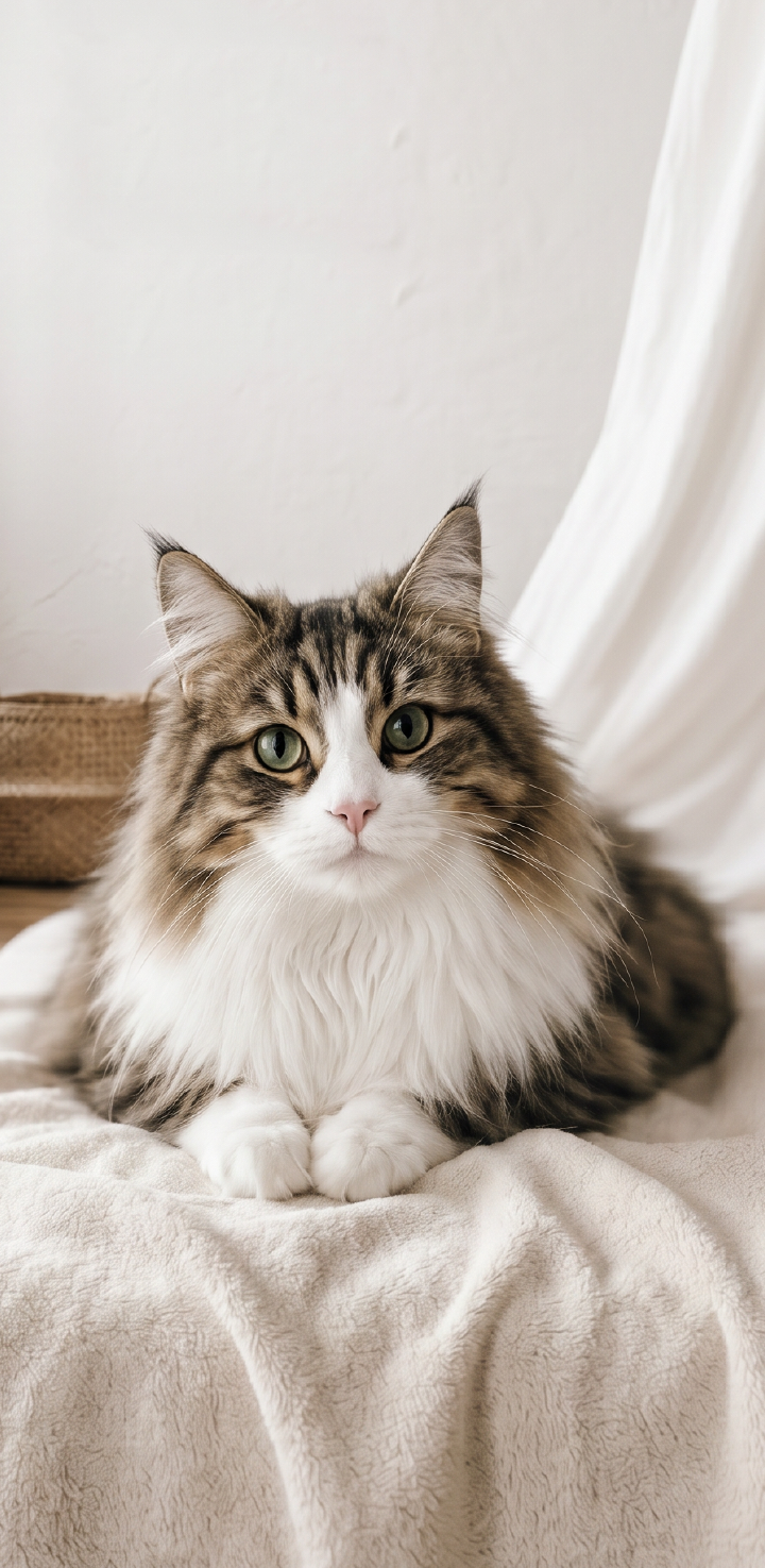 猫がこちらを見つめている様子